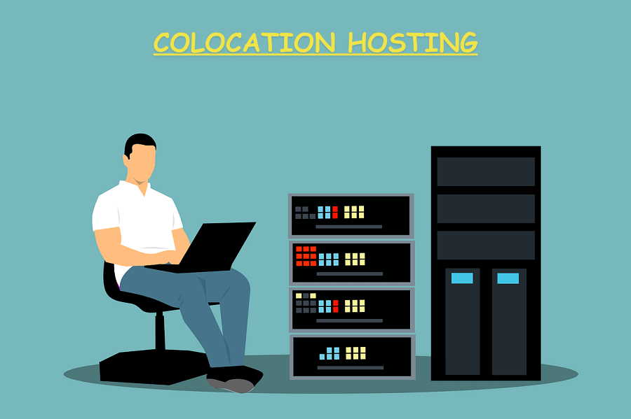 Cloud hosting concept illustration