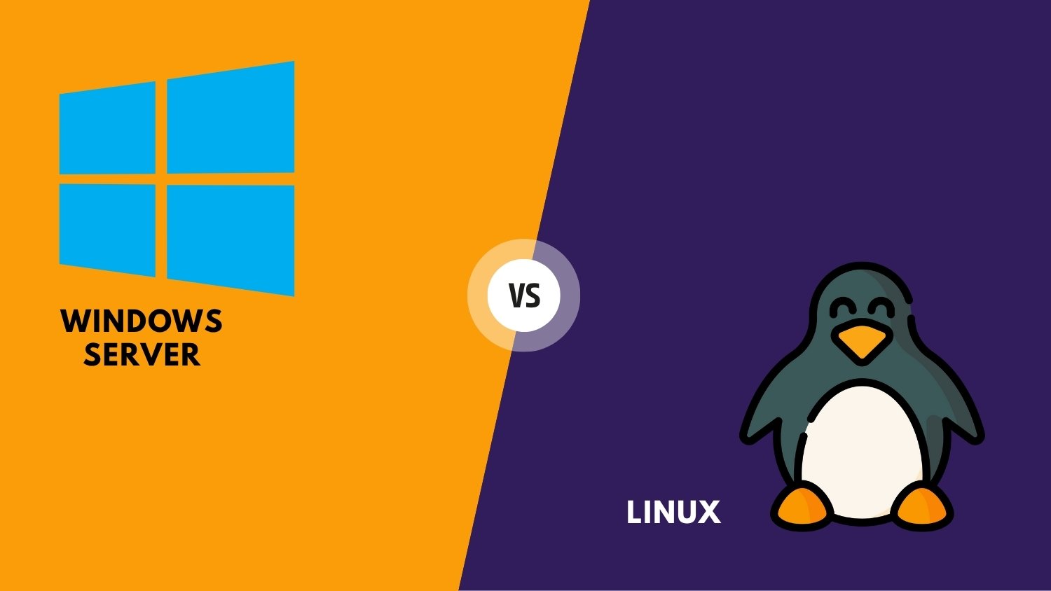 Windows Server vs Linux Windows Server vs Linux Graphic